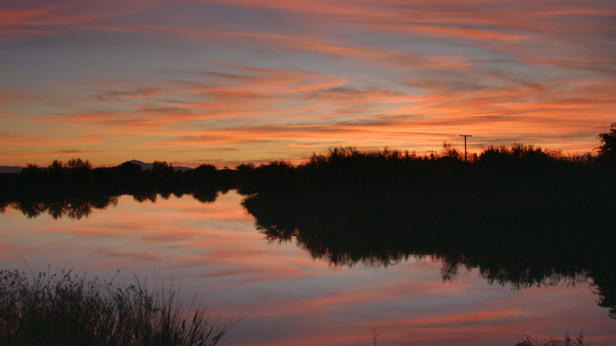 beautiful delta sunset