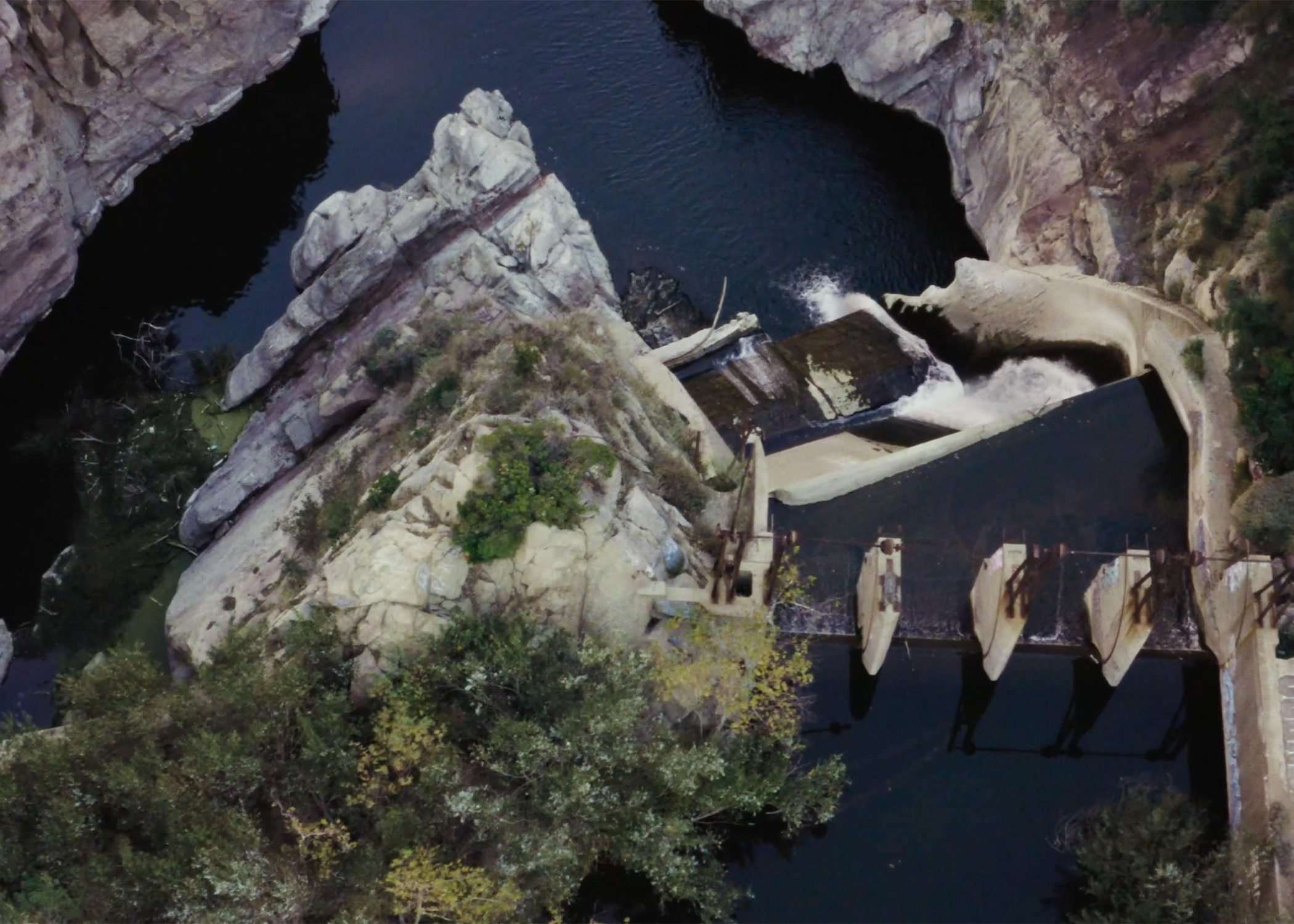 Dam Overhead shot of dam.