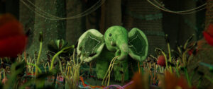 Green elephant.
