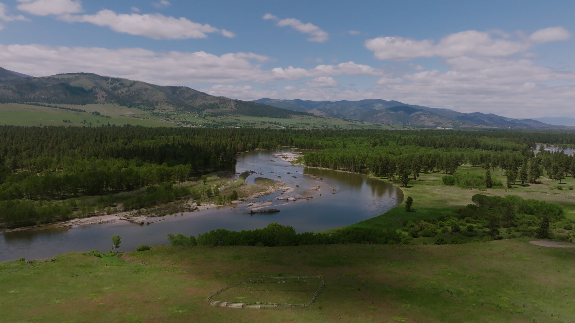 Wide shot of wetland.
