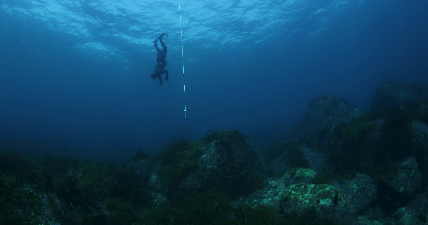 Diver underwater.