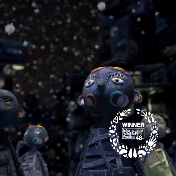 Group of masked people.