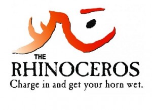 Logo for the Rhino Bar.