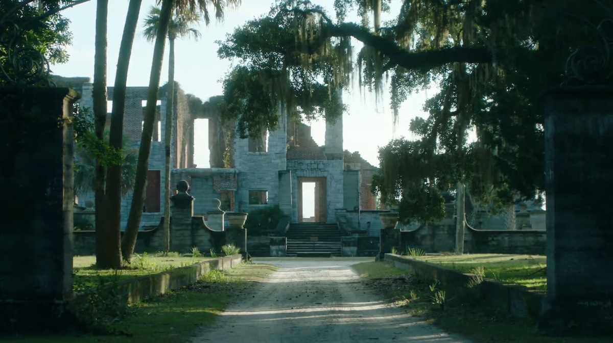 Old building ruins and plant life.