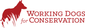Logo for Working Dogs of Conservation.