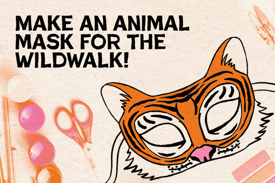 Poster for mask making event.